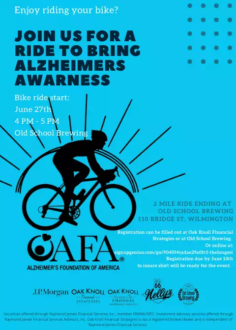 Longest Day Bike Ride for Alzheimer’s Awareness