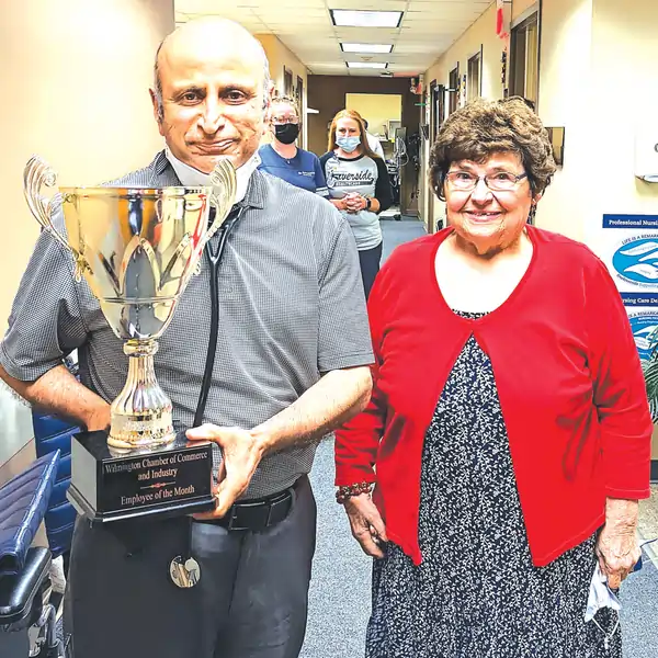 Dr. Chatrath presented Chamber trophy